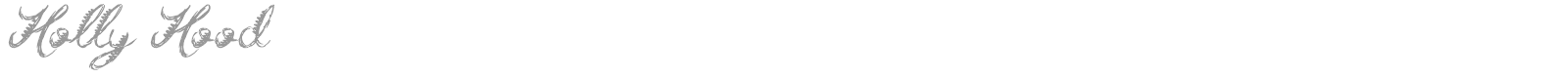 Holly Hood font preview